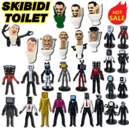 New KDL SWAT Skibidi Toilet Man Figures Anime Doll Toys TvMan Titan Cameraman Speakerman Bricks Model Toy For Kid Christmas Gift