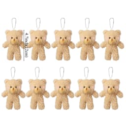 10/20/30pcs 4.7In Teddy Bears Stuffed Plush Toy Bear Plush Doll Keychain Craft Pendent DIY Wedding Birthday Christmas Party Gift