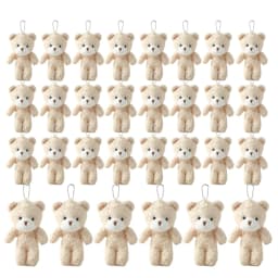10/20/30pcs 4.7In Teddy Bears Stuffed Plush Toy Bear Plush Doll Keychain Craft Pendent DIY Wedding Birthday Christmas Party Gift