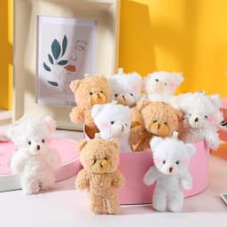 10/20/30pcs 4.7In Teddy Bears Stuffed Plush Toy Bear Plush Doll Keychain Craft Pendent DIY Wedding Birthday Christmas Party Gift