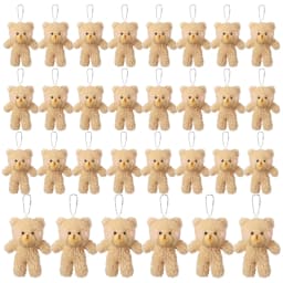 10/20/30pcs 4.7In Teddy Bears Stuffed Plush Toy Bear Plush Doll Keychain Craft Pendent DIY Wedding Birthday Christmas Party Gift