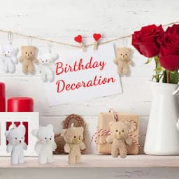 10/20/30pcs 4.7In Teddy Bears Stuffed Plush Toy Bear Plush Doll Keychain Craft Pendent DIY Wedding Birthday Christmas Party Gift