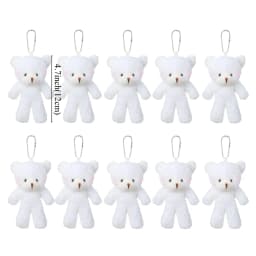 10/20/30pcs 4.7In Teddy Bears Stuffed Plush Toy Bear Plush Doll Keychain Craft Pendent DIY Wedding Birthday Christmas Party Gift