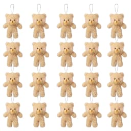 10/20/30pcs 4.7In Teddy Bears Stuffed Plush Toy Bear Plush Doll Keychain Craft Pendent DIY Wedding Birthday Christmas Party Gift
