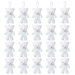 10/20/30pcs 4.7In Teddy Bears Stuffed Plush Toy Bear Plush Doll Keychain Craft Pendent DIY Wedding Birthday Christmas Party Gift