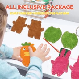 6PCS Sewing Kit for Kids Cute Animal Sewing Craft Set for Beginners DIY Crafting Felt Sewing Kit for Boys Girls Christmas Gifts