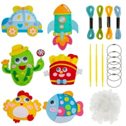 6PCS Sewing Kit for Kids Cute Animal Sewing Craft Set for Beginners DIY Crafting Felt Sewing Kit for Boys Girls Christmas Gifts