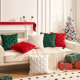 1PC Christmas Decorative Pillow Covers Cushion Cover Couch Cushion Case for Couch Sofa Holiday Festivals Winter Home Decoration