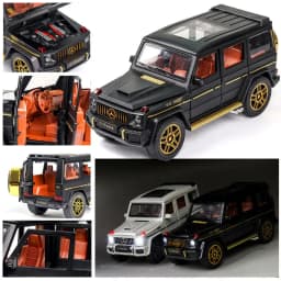 1/24 alloy die-cast G63 car model simulation sound and light off-road vehicle toys children's birthday gift Christmas