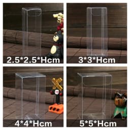 10 pieces of 3/4/5 * Hcm new transparent PVC box packaging wedding/Christmas favorite chocolate candy apple gift event