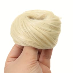 Synthetic Chignon Elastic Rubber Band Fake Hair Bun Clip in on Hair Tail Extension Updo Hair Piece Ponytail For Women Christmas