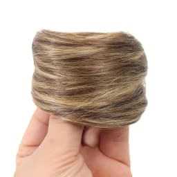 Synthetic Chignon Elastic Rubber Band Fake Hair Bun Clip in on Hair Tail Extension Updo Hair Piece Ponytail For Women Christmas