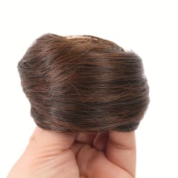 Synthetic Chignon Elastic Rubber Band Fake Hair Bun Clip in on Hair Tail Extension Updo Hair Piece Ponytail For Women Christmas