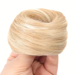 Synthetic Chignon Elastic Rubber Band Fake Hair Bun Clip in on Hair Tail Extension Updo Hair Piece Ponytail For Women Christmas