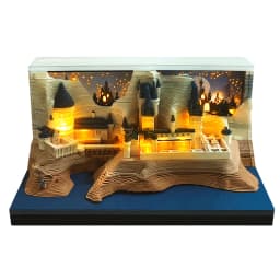 Time Piece Calendar 2027 Desk Calendar With Light 3D Magic Owl Calendar Paper Carving Art Memo Pad Notepad Gift for Christmas