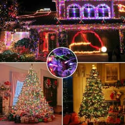 5M-32M LED Solar String Lights 300LED 8 Modes Solar Powered Xmas Outdoor Lights Waterproof Starry Christmas Fairy Lights