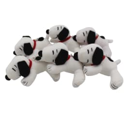6 Piece 10cm Peanuts Snoopy Plush Soft Pendant Toys Christmas Snoopy Toys Wholesale Snoopy Toys