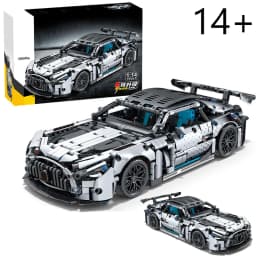 High Quality 1300+Pcs Sports Car Building Blocks 1:14 Model DIY Car Toy Assembly Model Ornament Birthday Christmas Gift for Boys