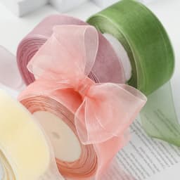 45meter/roll 12/15/20/25/40mm Organza Ribbons Wedding Christmas Birthday Party Decoration Handmade DIY Gift Wrapping Ribbons
