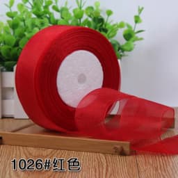 45meter/roll 12/15/20/25/40mm Organza Ribbons Wedding Christmas Birthday Party Decoration Handmade DIY Gift Wrapping Ribbons