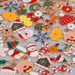 Random Mixed Christmas Pendant/Charms For Jewelry Making Bulk Xmas Charm Natale DIY Small Gifts Accessories Breloque Bijoux Noël
