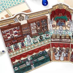 Kawaii Dinosaur Museum 3D Ancient Egypt Exhibition Landscape Sticker DIY Pocket Cabin Scene Christmas gifts 