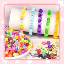 200/1000pcs Mix-color Acrylic Decorative Beads, DIY Jewelry Making Accessories, Valentine's Day, Thanksgiving, Christmas Gifts