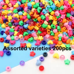 200/1000pcs Mix-color Acrylic Decorative Beads, DIY Jewelry Making Accessories, Valentine's Day, Thanksgiving, Christmas Gifts