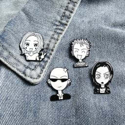 Japanese Anime Girls Oosaki Nana Character Enamel Brooches Backpack Hat Badge Clothes Lapel Pins For Fans Christmas Gifts