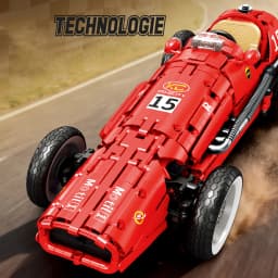 1809pcs Technical Retro Formula 500 Racing Car Building Blocks Idea Red Supercar Model Bricks Toys Kids Adults Christmas Gifts