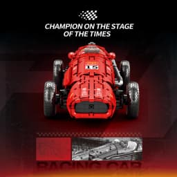 1809pcs Technical Retro Formula 500 Racing Car Building Blocks Idea Red Supercar Model Bricks Toys Kids Adults Christmas Gifts