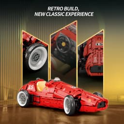 1809pcs Technical Retro Formula 500 Racing Car Building Blocks Idea Red Supercar Model Bricks Toys Kids Adults Christmas Gifts