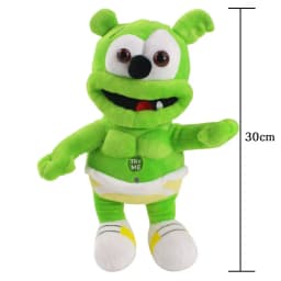 Singing Gummy Bear Plush Toys Music Voice Gummy Stuffed Dolls Peluche Sounding Bear Plushie Toys Christmas Baby Toy for Kid 30CM