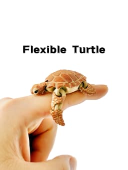 1/2 Piece - 3D Printed Articulated Turtle Figurine, Indoor and Outdoor Desktop Decoration, Wedding, Birthday, Christmas, New Year Gift, Party Favor Filler, Aquarium Landscaping