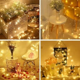 20M Fairy String Lights with Remote Control & Waterproof Battery Box,used for Indoor Outdoor Christmas Wedding Party Home Decor