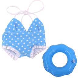 Doll Shoes Bikini Beach Slippers For labubu Clothes 17cm Plush Doll Accessories Girl's Toys Birthday And Christmas Gifts