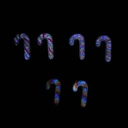 20PCS Luminous Creative Simulated Candy cane Resin Nail Charms Novel Colored Cane Nail Art Decorations DIY Christmas Series Nail