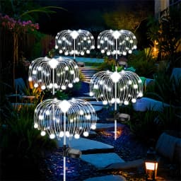 200 LED Solar Firework Lawn Lights Waterproof Outdoor Garden Christmas Lights Decor for Yard Pathway Balcony Patio Solar Lamp