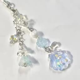 5 Style Shell Beaded Phone Chain Gorgeous Star Lily of the Valley Coquettish Coquette Keychain Pendant Keyring Christmas Gifts