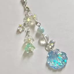 5 Style Shell Beaded Phone Chain Gorgeous Star Lily of the Valley Coquettish Coquette Keychain Pendant Keyring Christmas Gifts