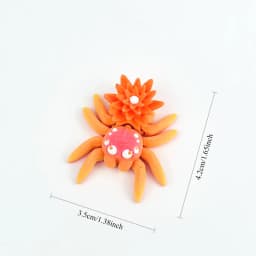 3D Printed Flexible Spider Sculpture Kids Simulation Animal Toy Creative Home Halloween Ornament Desk Cartoon Christmas Gift