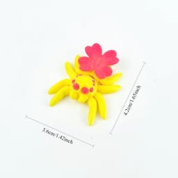 3D Printed Flexible Spider Sculpture Kids Simulation Animal Toy Creative Home Halloween Ornament Desk Cartoon Christmas Gift