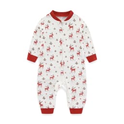 Kiddiezoom 1/2Pcs Fashion Christmas Cartoon 100%Cotton Zipper Baby Boy Girl Rompers Soft Newborn Clothes