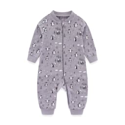 Kiddiezoom 1/2Pcs Fashion Christmas Cartoon 100%Cotton Zipper Baby Boy Girl Rompers Soft Newborn Clothes