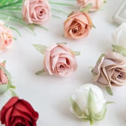 Cheap Rose Head Silk Artificial Flowers For Home Wedding Arch Craft Supplies Decoration DIY Christmas Wreath Accessory Scrapbook