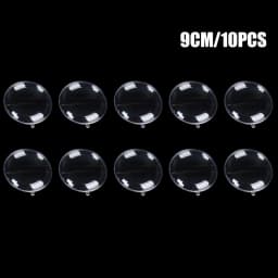 10pcs 7/9/11cm Xmas Tree Hanging Ball Christmas Clear Flat Ball Plastic Baubles Open Balls Candy Gift Box For Home Decor Wedding