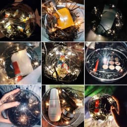 10pcs 7/9/11cm Xmas Tree Hanging Ball Christmas Clear Flat Ball Plastic Baubles Open Balls Candy Gift Box For Home Decor Wedding
