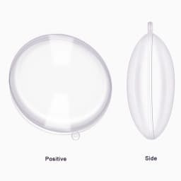 10pcs 7/9/11cm Xmas Tree Hanging Ball Christmas Clear Flat Ball Plastic Baubles Open Balls Candy Gift Box For Home Decor Wedding