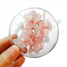 10pcs 7/9/11cm Xmas Tree Hanging Ball Christmas Clear Flat Ball Plastic Baubles Open Balls Candy Gift Box For Home Decor Wedding