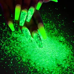10g Shining Sugar Nail Glitter Powder Candy Coat Effect White Black Transparent Pigment Dust Nails Art Decorations DIY Christmas